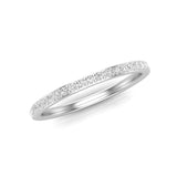 14K Gold Round Halfway Eternity Prong Set Lab Grown Diamond Wedding Band Ring - Abtin & Company 