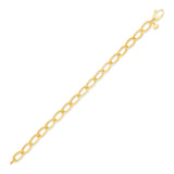 14K Gold Oval Link Light Chain Bracelet