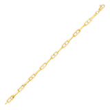 14K Gold Flat Paper Clip Bracelet