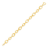 14K Gold Grand Oval Link Chain Bracelet