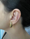 14K Gold Jumbo Tear Drop Earrings