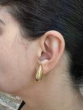 14K Gold Jumbo Tear Drop Earrings