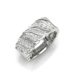 14K Gold Diamond Wide Statment Ring,  rings, ABB-575/2-D, Diamond, diamond ring, wide statement ring, Belarino