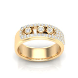 14k Gold Bezel Set Diamond Ring - Abtin & Company 