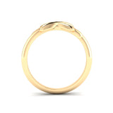 14k Gold Crossover Diamond Ring - Abtin & Company 