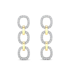 14k Gold/Diamond Earrings GGDE-102.2C1-D,  Earring, Earring, Belarino