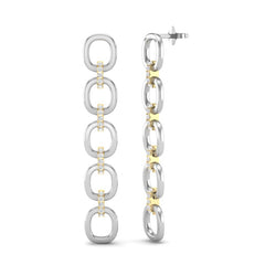 14k Gold/Diamond Earrings GGDE-103.1C1-D,  Earring, Earring, Belarino