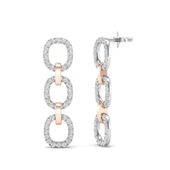 14k Gold/Diamond Earrings GGDE-102.2C2-D,  Earring, Earring, Belarino