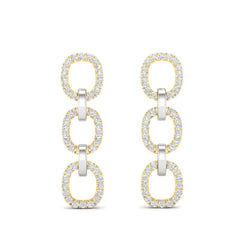 14k Gold/Diamond Earrings GGDE-102.2C3-D,  Earring, Earring, Belarino