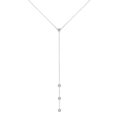 14K Diamond Y-Necklace/Lariat Necklace GGDN-110-D,  Necklace, Necklace, Belarino