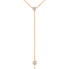 14K Diamond Y-Necklace/Lariat Necklace. GGDN-111-D,  Necklace, Necklace, Belarino