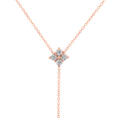 14K Gold Diamond Lariat Necklace/Diamond Y-Necklace GGDN-119-D,  Necklace, Necklace, Belarino