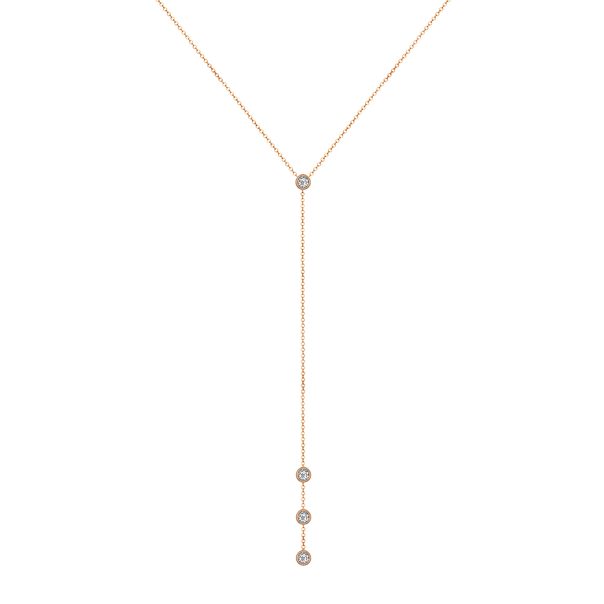 14K Diamond Y-Necklace/Lariat Necklace GGDN-34.1-D,  Necklace, Necklace, Belarino