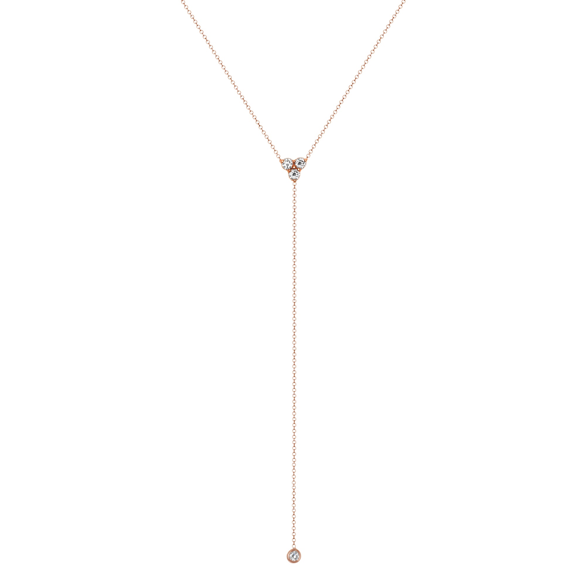 14K Diamond Y-Necklace/Lariat Necklace GGDN-46-D,  Necklace, Necklace, Belarino