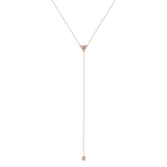 14K Diamond Y-Necklace/Lariat Necklace GGDN-46-D,  Necklace, Necklace, Belarino