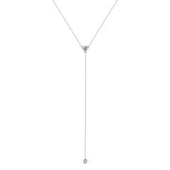 14K Diamond Y-Necklace/Lariat Necklace GGDN-46-D,  Necklace, Necklace, Belarino