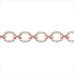 14K Gold Diamond Chain-Link Bracelet GGDBR-100.2R-D,  Bracelet, Bracelet, Belarino
