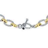 14K Gold Diamond Chain-Link Bracelet - Abtin & Company 