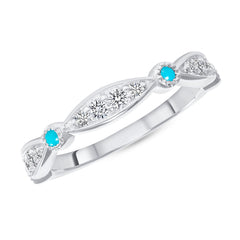 14K diamond and Turquoise Bead & Eye Ring ABB-374V1-TQD,  Color Stones, colorstone rings, Belarino