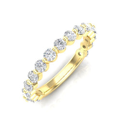 14K Floating Diamond Stackable/Wedding Band ABB-443.2-D,  diamond ring, Diamond, Belarino