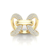 14K Gold Luxe Papillon Diamond Ring - Abtin & Company 